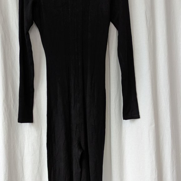 Guess Daria Sweater Jumpsuit Jet Black Size Small - Picture 15 of 16